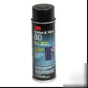 3M 80 rubber & vinyl spray adhesive 6 cans 24 oz each 