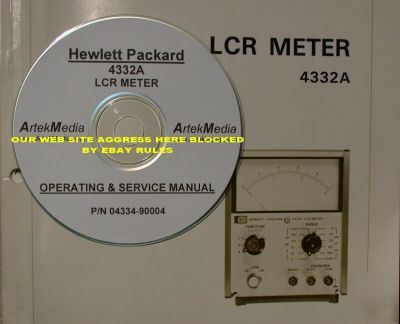 Hp 4332A lcr meter operating & service manual 