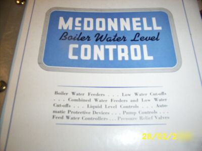 1949 mcdonnell boiler water control catalog, wow 