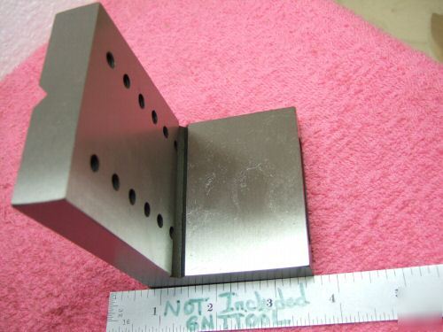 Angle plate step vee toolmaker machinist hard grnd 
