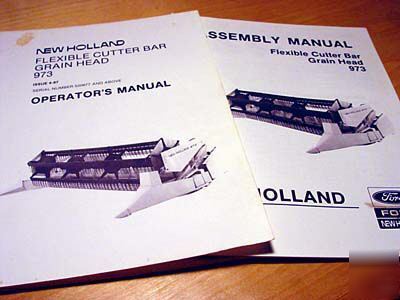 New holland 973 grain head operator's manual nh combine