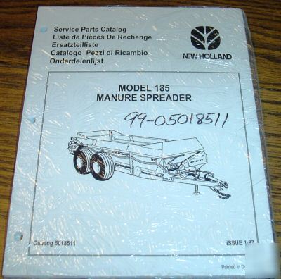New new holland 185 manure spreader parts catalog nh
