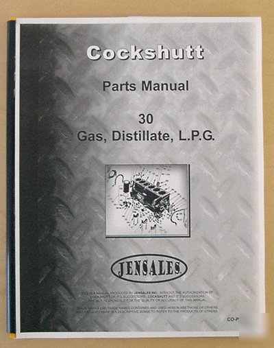 Cockshutt 30 parts manual (co-p-30)
