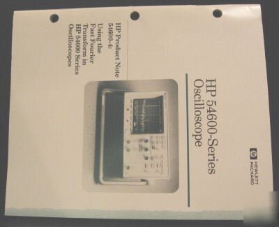 Hp oscilloscope 54600-4 fast fourier usage guide manual
