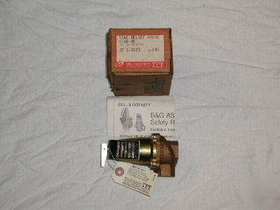 Itt / b&g asme 45 psig safety relief valve #790-45