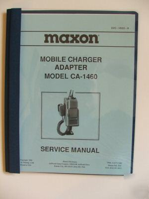 Maxon ca-1460 mobile charger/adapter service manual 