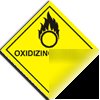 Oxidising agent sign-semi rigid-230X230MM(ha-009-rg)