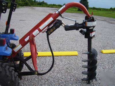 Rhino, 3 point hydraulic post hole digger & auger (hf)