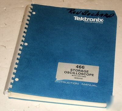 Tek 466 operation & service manual (070-1753-01)