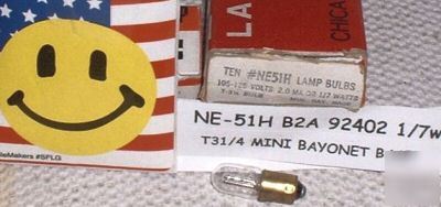 Ne-51H NE51H B2A neon glow radio tube test lamp bulb 10