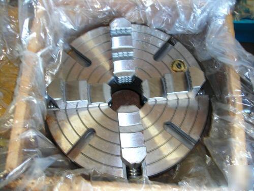 New bison 4 jaw independent lathe chuck 12.50 D1 mount 