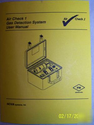 Nova air check 1 gas detection system no 
