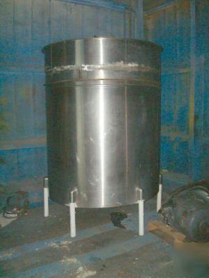 1000 gallon vertical mix / blend tank with side mixer