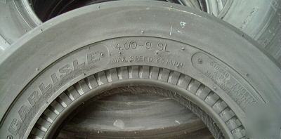 1) 4.00-9 carlisle i-1 farm implement tire 4PLY tubetyp