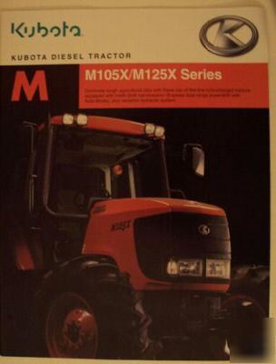 2005 kubota M105X, M125X series tractors brochure
