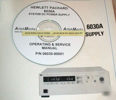 Hp 6030A dc supply, operating & service manual