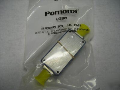 Pomona aluminum box with bnc female/female connectors