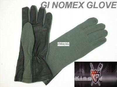 King arms military gi nomex od&blk flight gloves-04-m