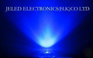 New 1000 superflux blue 3MM r/h led lamp 10,000MCD f/s
