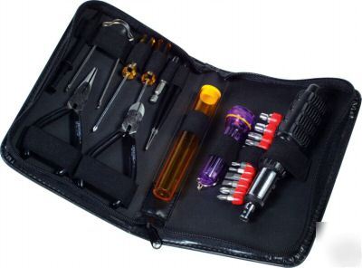 New 23 piece computer repair pc tool kit in case
