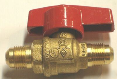 #VA36 - brass gas ball valve 3/8