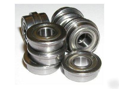 10 bearings 3X7X3 flanged ball bearing 3X7 mm flange