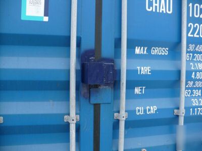 20' storage containers with security lock box