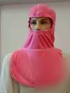 Breast cancer awareness pink ribbon nomex flash hood
