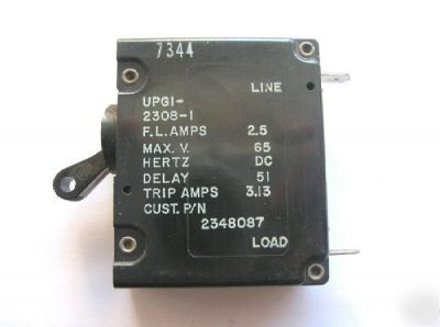 Circuit breaker airpax dc 65V 2.5A d/c upgi-2308-i