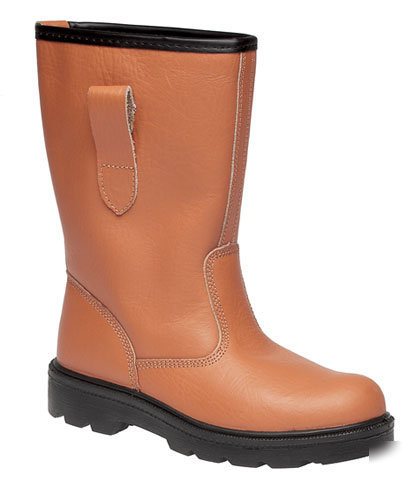 Grafter tan leather safety rigger boot
