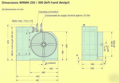 Hofmann wrmh-250 cnc rotary table