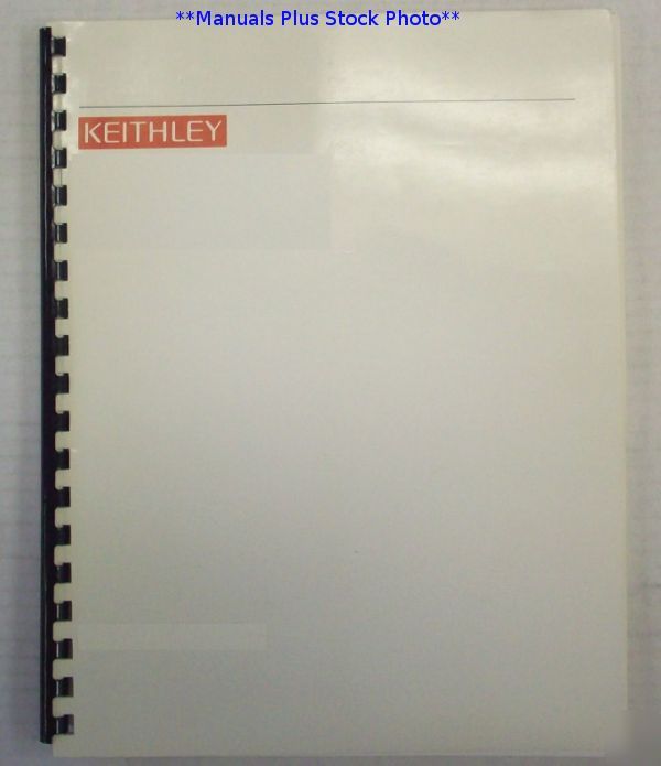 Keithley 480 op/service manual - $5 shipping 