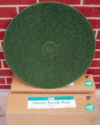 New 19 inch green floor pads buffer polishing stripping