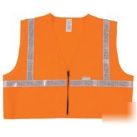 Vest orange mesh w/silver-l 3009834