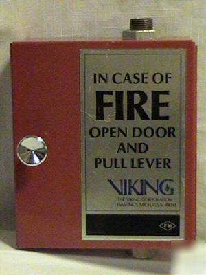 Viking fire protection emergency release valve cabinet