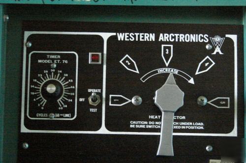Western arctronics 30 kva spot welder