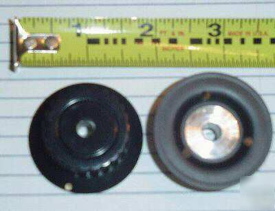 Tektronix 500-series oscilloscope knobs black 1 5/8