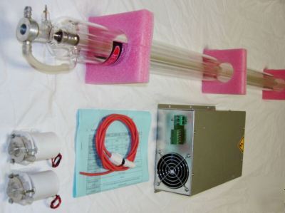 100W CO2 sealed laser tube + power supply 220V + pumps