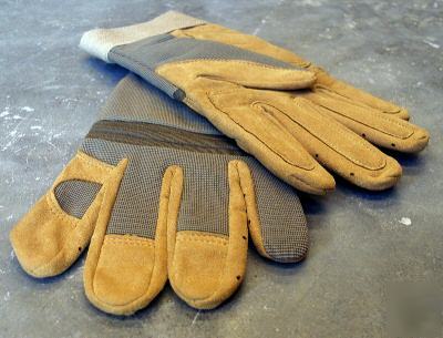 Desert tan mechanics impact gloves lot of 5