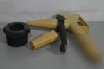 Flux pump handle kit includes interchangeable nozzle 