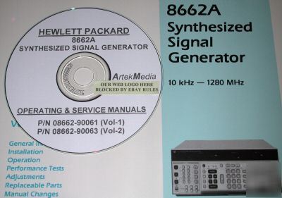 Hp 8662A operating & service manuals *2 volume set*