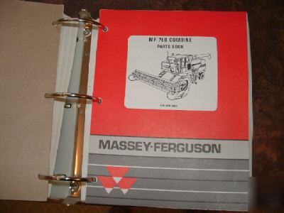Parts book, massey 760 combine