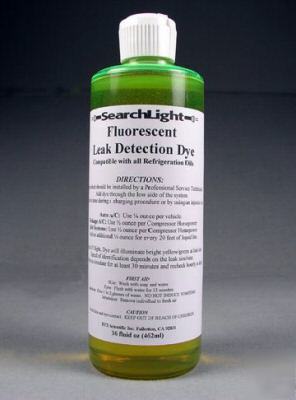 Searchlight fluorescent leak detection dye - 16OZ