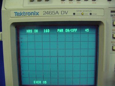 Tektronix 2465A dv 350MHZ oscilloscope *loaded* 