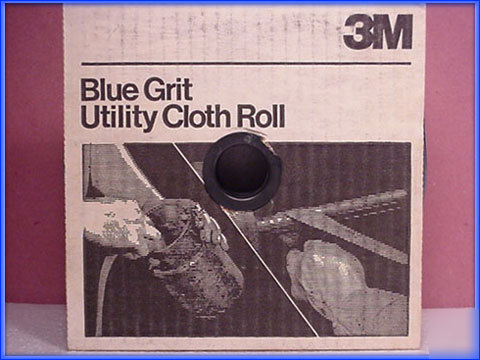 Blue grit utility cloth roll