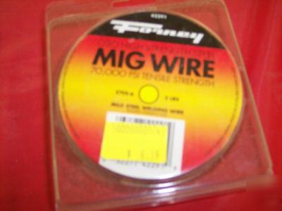 Forney mig wire. .030 high strength steel. 2 lbs.