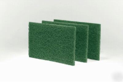 Green scrubing utility pads 6X9 green 10/pk