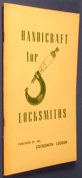 Handicraft for locksmiths locksmith ledger locksport