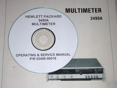 Hp 3490A operating & service manual