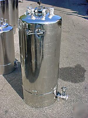 100 liter 316 stainless steel 42 inch pressure tank 